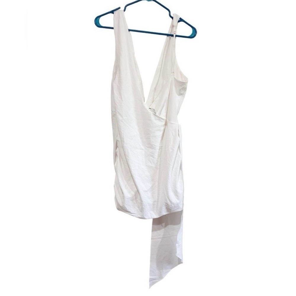 Mistress Rocks Plunge Drape Cocktail Minidress
White - Picture 6 of 12
